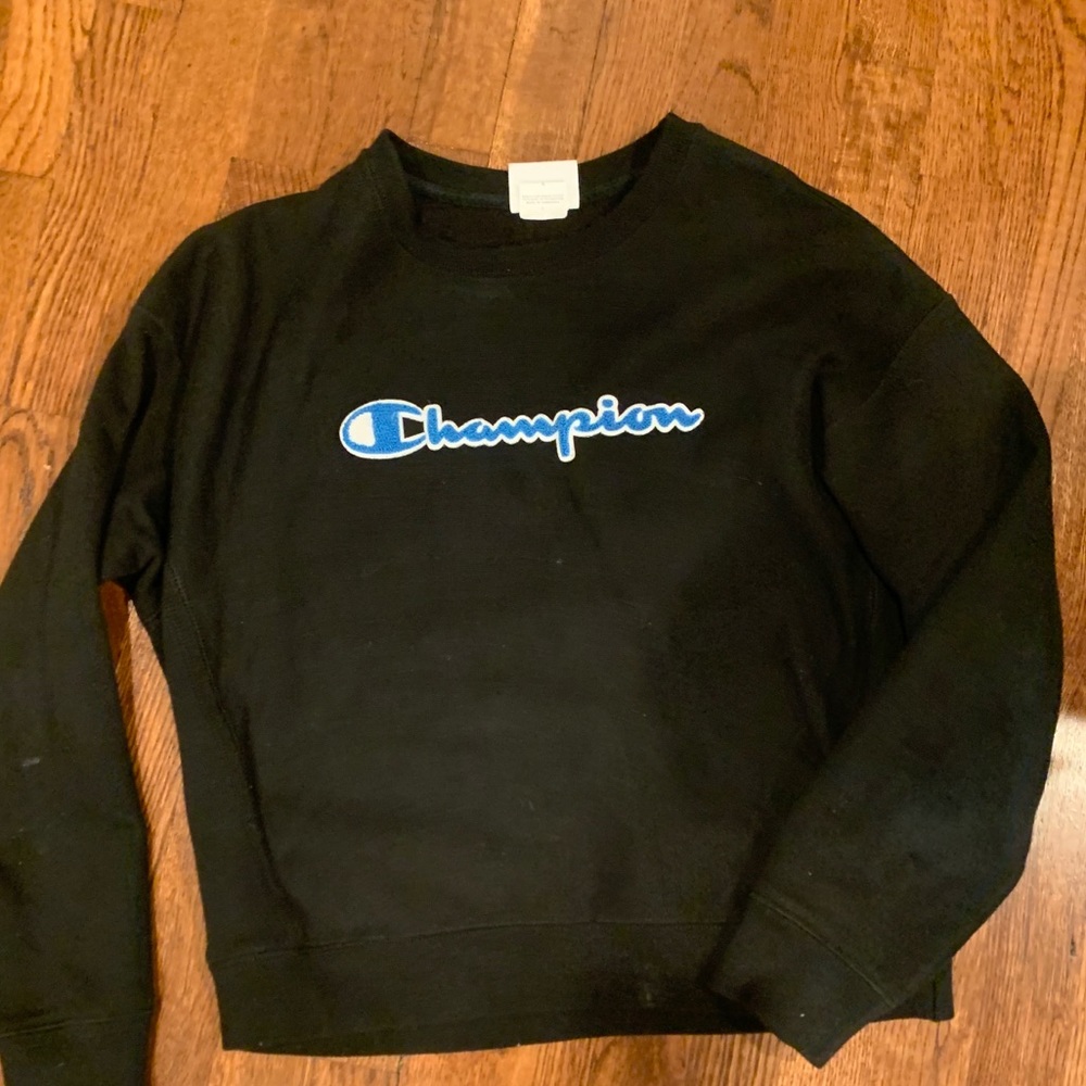 Black champion crew neck